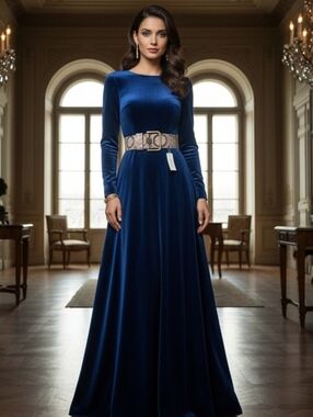 ⚡️Leather Snakeskin Belt with Gold Buckle - Sz L